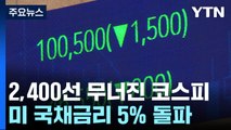 美 긴축 장기화 우려에...코스피 2,400선 붕괴 / YTN