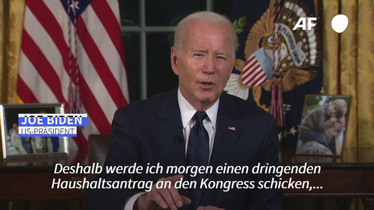 Biden: Putin und Hamas wollen Nachbar 'vollständig auslöschen'