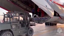 وصول مساعدات إنسانية روسية مخصصة لغزة إلى مطار العريش في مصر