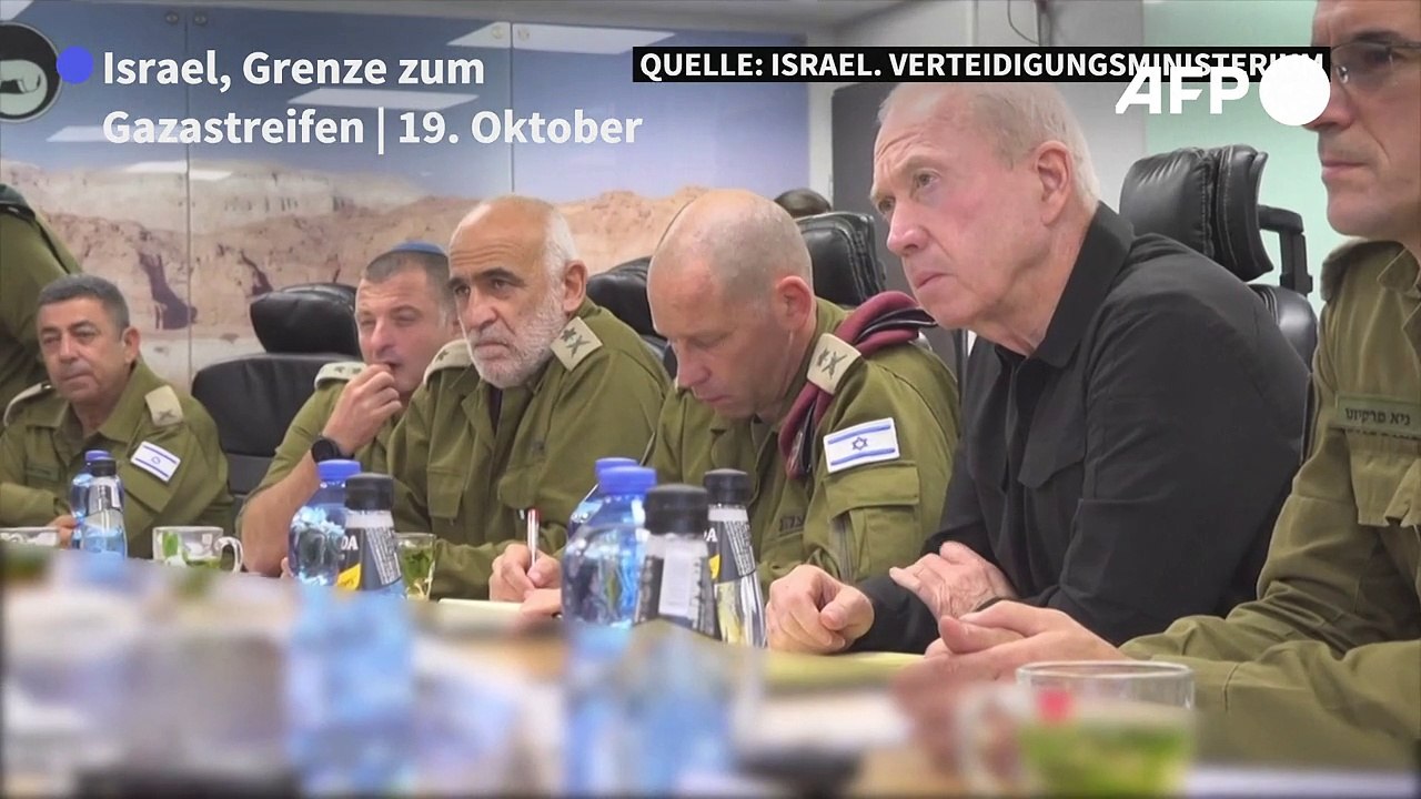 Israels Verteidigungsminister schwört Soldaten auf Gaza-Offensive ein