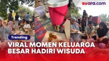 Viral Momen Keluarga Besar Hadiri Wisuda Mahasiswi UI Sambil Piknik di Halaman Kampus, Bikin Warganet Iri