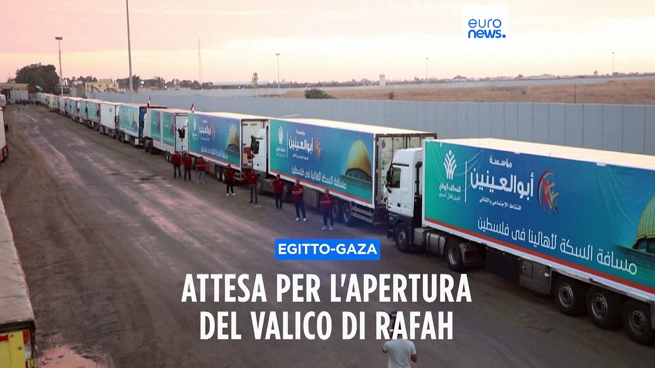 Aiuti umanitari a Gaza, l'apertura del valico di Rafah potrebbe ritardare ancora