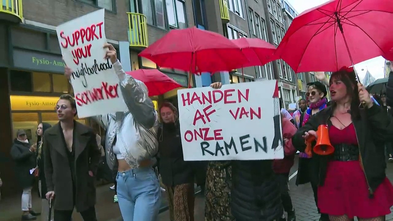 Amsterdam residents protest against "erotic centre" plans