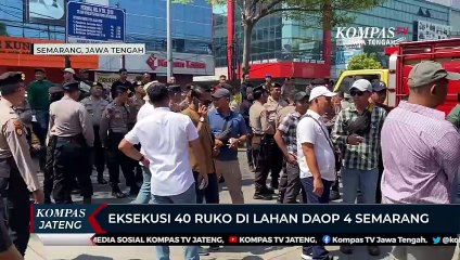 Eksekusi 40 Ruko di Lahan Milik PT KAI di Semarang