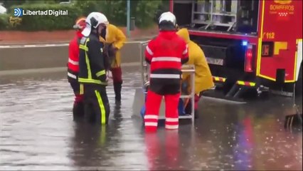 La borrasca Aline provoca inundaciones en el metro de Madrid y en toda España