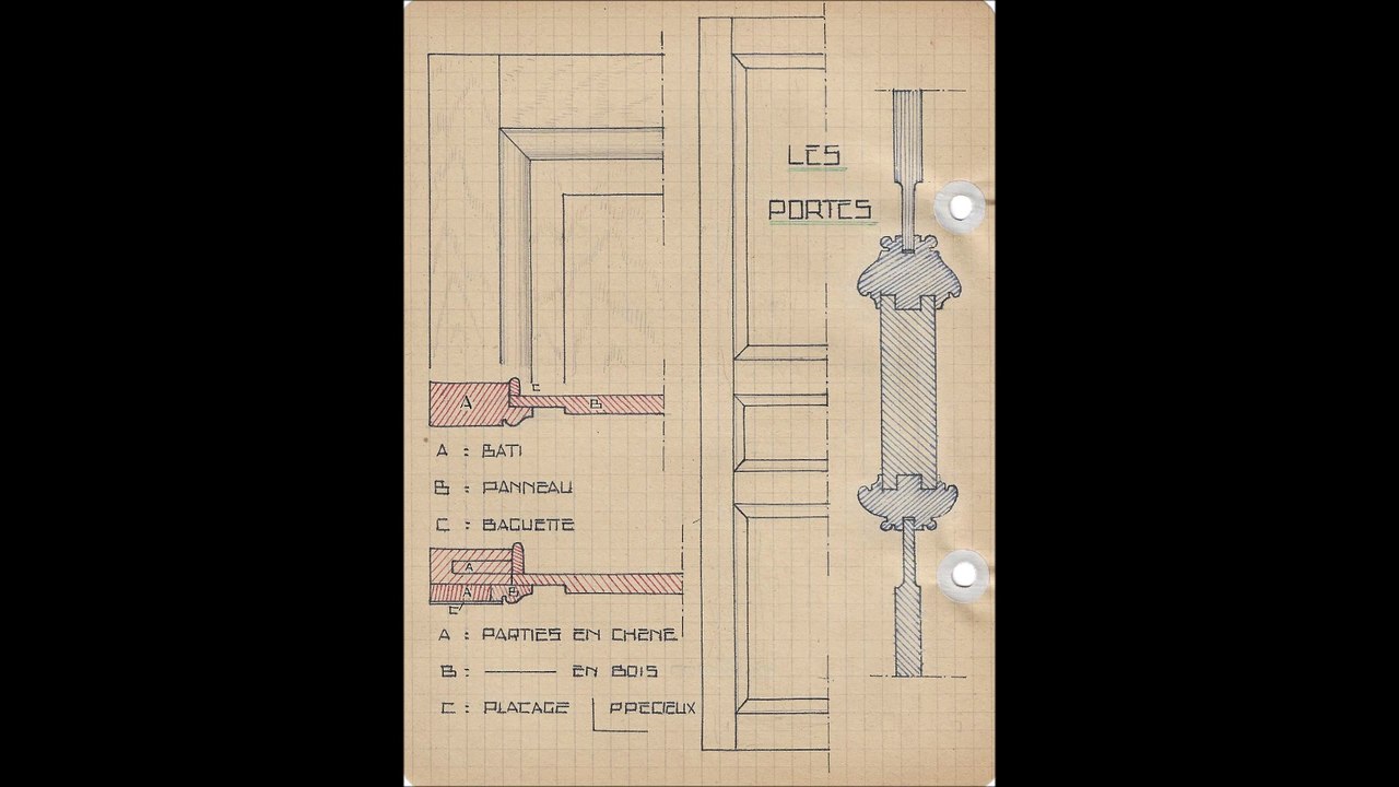 Menuiserie/Ébénisterie de Jean-Claude poiley (élève à l'école boulle de1948 à 1953).