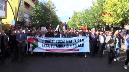 Diyarbakır ve Bingöl'de İsrail'in Gazze'ye saldırıları protesto edildi