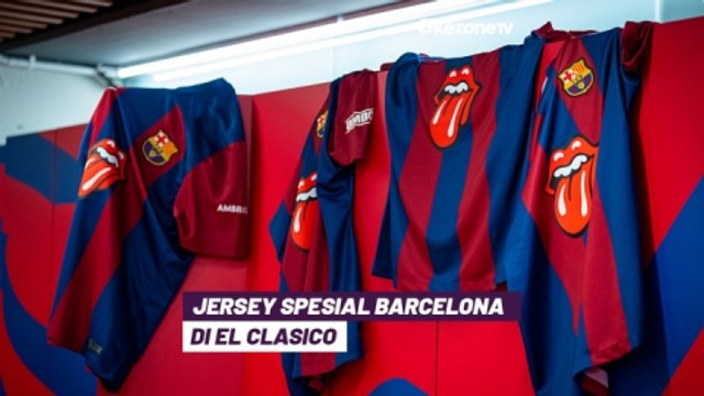 Barcelona Kenakan Jersey Spesial di Laga El Clasico, Ada Logo Band Rock Legendaris Inggris