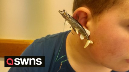 Schoolboy gets fish hook stuck in ear in "bizarre" accident