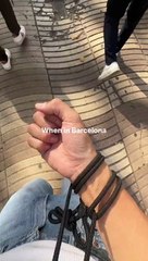 Esta es la curiosa técnica de los turistas en Barcelona para evitar los robos