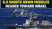 Israel-Hamas War: US Navy shoots down missiles and drones amid threats in Middle East |Oneindia News