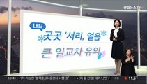 [생활날씨] 주말 올가을 들어 가장 추워…강원 영동 '대기 건조'