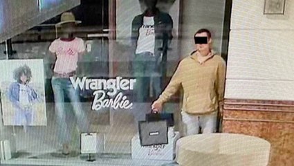 Watch: Man pretends to be mannequin to steal from shopping centre after it closed