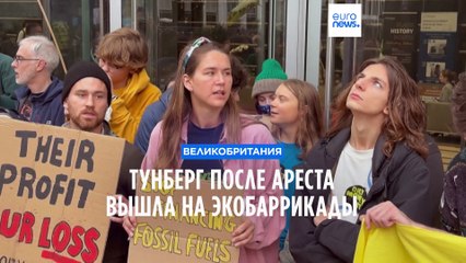 Грета Тунберг вернулась в ряды протестующих после недавнего ареста