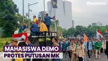 Protes Putusan MK tentang Batas Usia Capres-Cawapres, Mahasiswa Turun ke Jalan