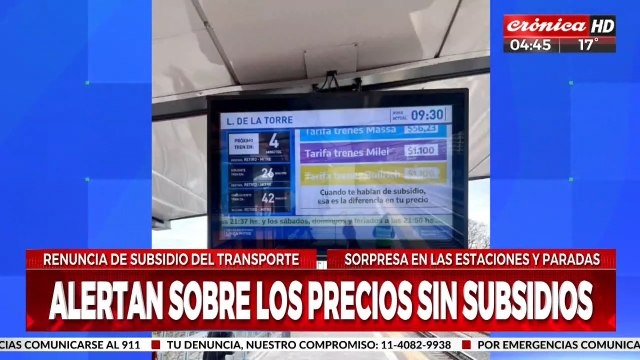 Escándalo por los carteles que anuncian tarifas sin subsidios