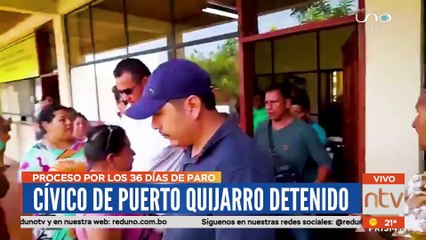 Cívico de Puerto Quijarro fue trasladado a celdas de la Felcc Santa Cruz