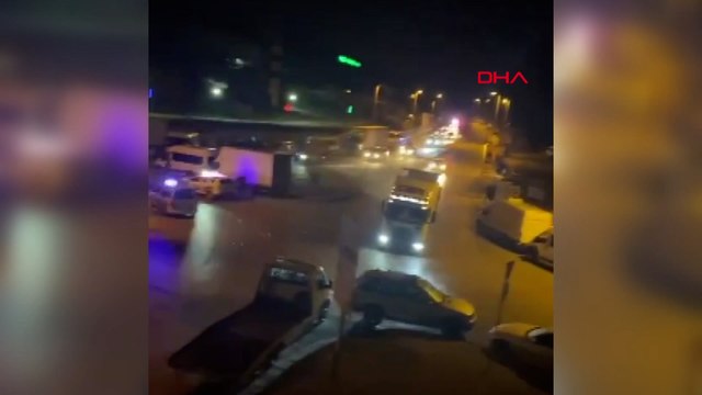 Kilometrelerce süren hafriyat kamyonu dehşeti cep telefonu kamerasında