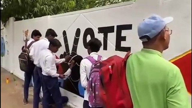 स्वीप गतिविधियों के तहत वॉल पेंटिंग स्पर्धा प्रतियोगिता सम्पन्न
