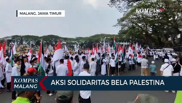 Warga Malang Aksi Solidaritas Bela Palestina