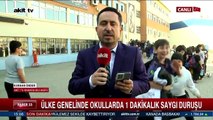 Ülke genelinde okullarda 1 dakikalık saygı duruşu