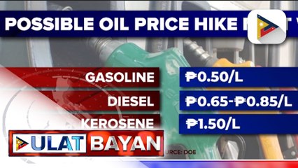 Presyo ng produktong petrolyo, posibleng tumaas sa susunod na linggo
