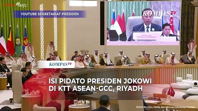 Isi Pidato Presiden Jokowi di KTT ASEAN-GCC, Singgung 4 Hal Salah Satunya soal Gaza
