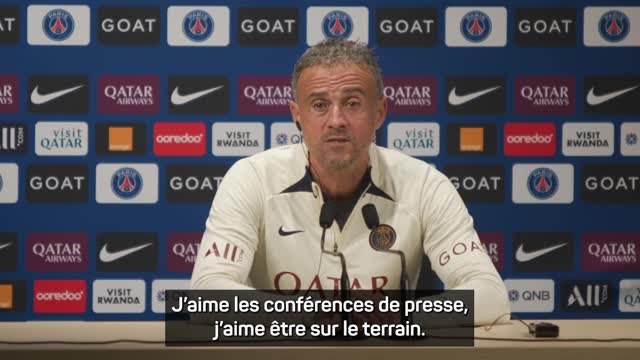 PSG - Enrique sur ses rapports avec les médias : J'adore les interviews et les conférences de presse !