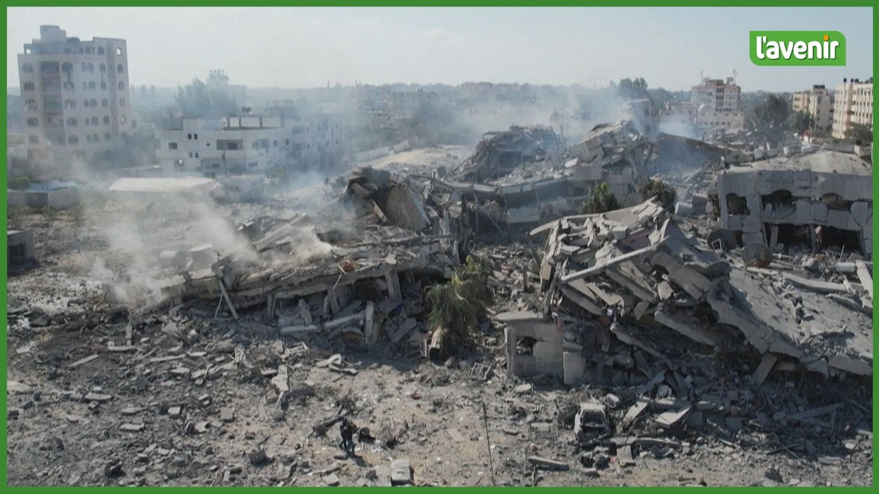 Images aériennes des destructions au sud de la ville de Gaza