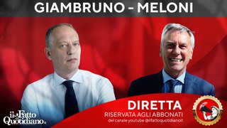 Giambruno-Meloni, ne parlano in diretta Peter Gomez e Gianni Barbacetto