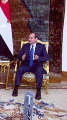 الرئيس السيسي: نزوح الفلسطينيين إلى سيناء أمر شديد الخطورة