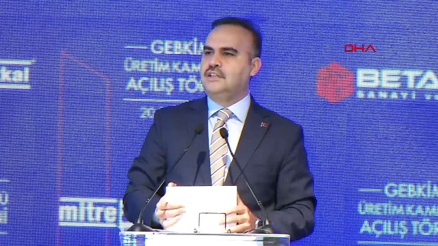 KOCAELİ Bakan Kacır GEBKİM' de yapıştırıcı ve tutkal üretim tesisi açılışında konuştu