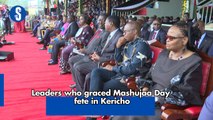 Leaders who graced Mashujaa Day fete in Kericho