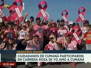Sucre | Mcpio. Sucre se vistió de rosa con carrera 5k en apoyo a la prevención del cáncer de mama
