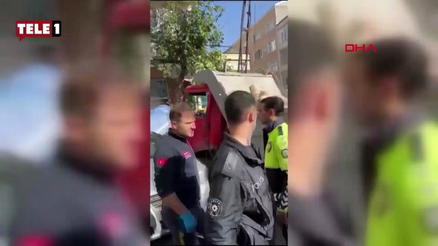 Yokuş aşağı kayan kamyonet mahalleyi savaş alanına çevirdi!