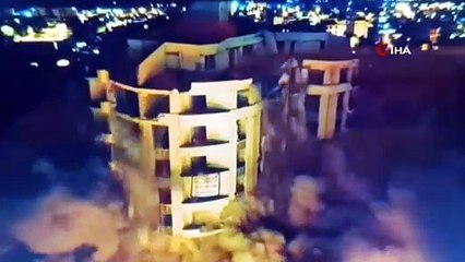 L'immeuble de la Maison Blanche, lourdement endommagé lors du tremblement de terre du 6 février à Gaziantep, n'a pas pu être démoli malgré les explosions.