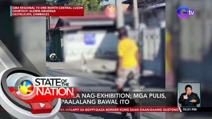 Rider, tila nag-exhibition; Mga pulis, nagpaalalang bawal ito | SONA
