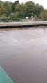 Kirkstall Bridge Inn in Leeds has beer garden flooded