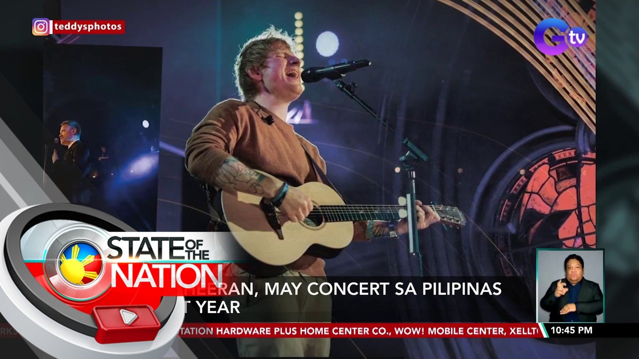 Ed Sheeran, may concert sa Pilipinas next year| SONA