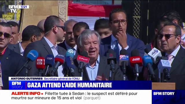 Antonio Guterres appelle au passage le plus vite possible de l'aide humanitaire à Gaza