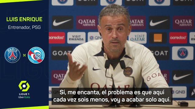 Luis Enrique, a los periodistas: Cada vez sois menos, voy a acabar solo aquí