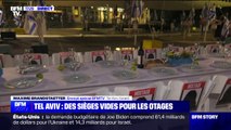 Tel-Aviv: une table dressée pour Shabbat avec 203 chaises vides en hommage aux otages