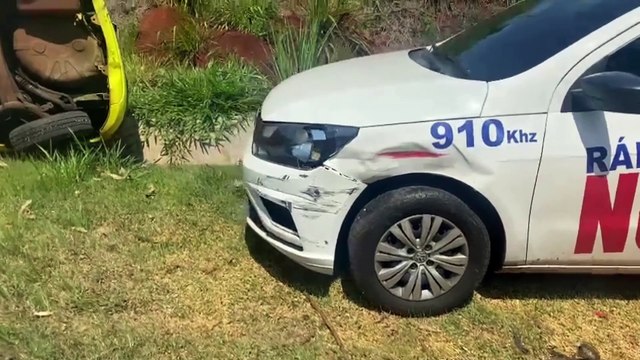 Acidentes em sequência envolvem veículos da imprensa em Apucarana