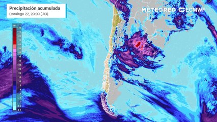 Precipitaciones ganan terreno en la cordillera chilena este fin de semana