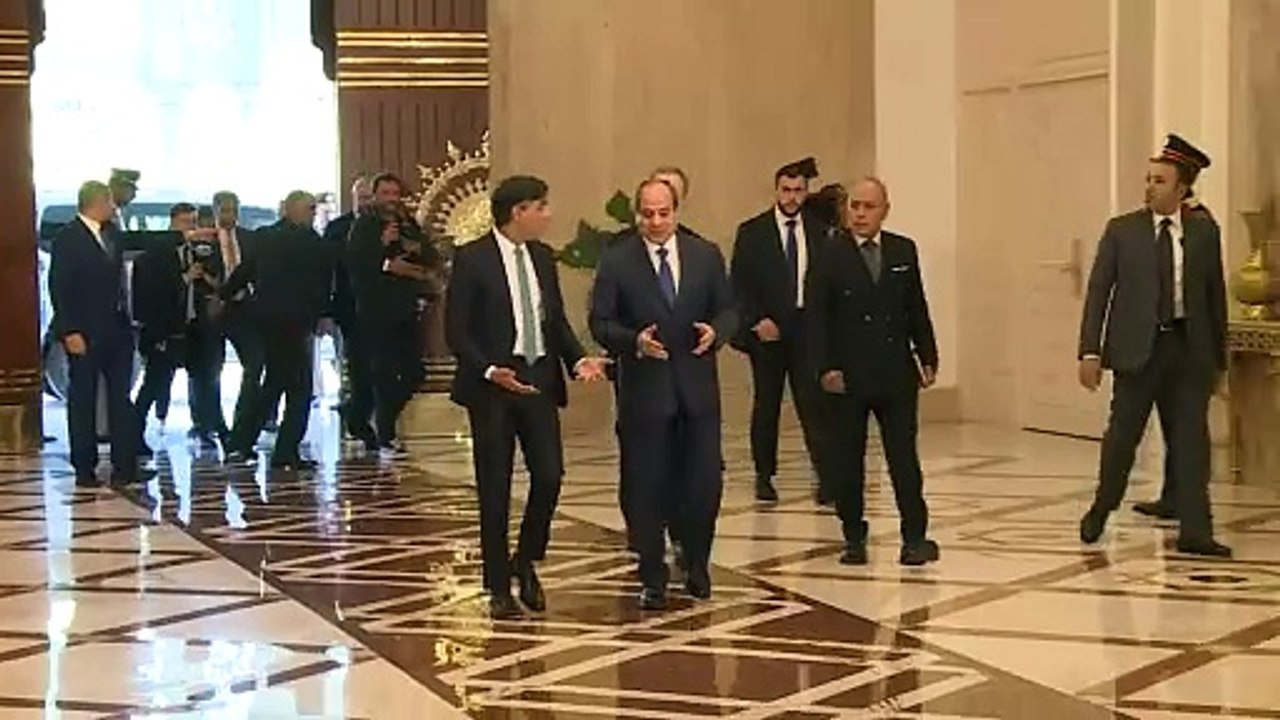 Rishi Sunak visits Egypt on tour of Middle East
