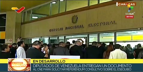 CNE de Venezuela recibe solicitud de referéndum sobre territorio del Esequibo