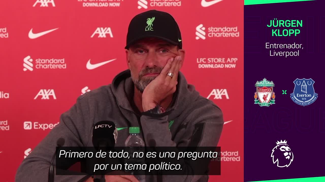 Klopp, sobre Israel-Gaza: "Es un tema súper, súper serio, vamos a dejarlo fuera de aquí"