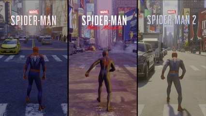 Spider-Man vs Spider-Man Miles Morales vs Spider-Man 2 - Comparison