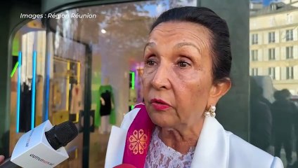 Huguette Bello s'exprime après la rencontre des élus ultramarins avec le Président