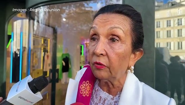 Huguette Bello s'exprime après la rencontre des élus ultramarins avec le Président